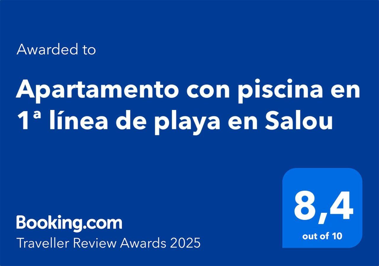 Apartamento con piscina en 1ª línea de playa en Salou Exterior foto